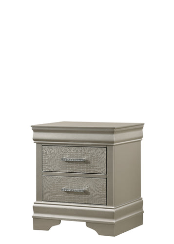 Light Grey - Amalia Nightstand - 44839