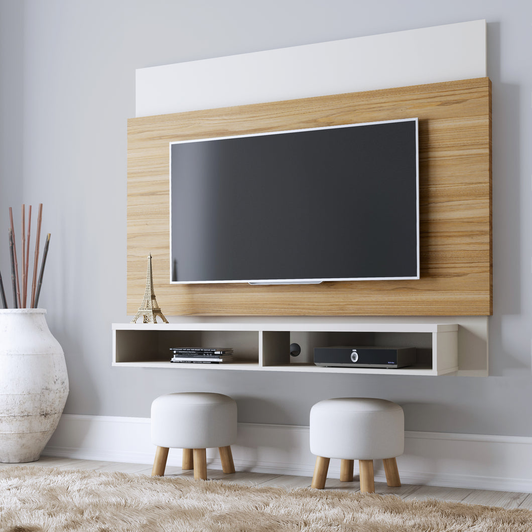 Off white/Cinnamon finish - Unidad TV Parker - 44623