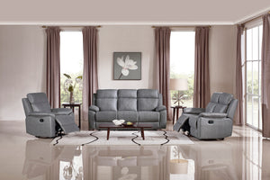 Grey - Recliner Triple Sofa - 42899