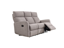 Load image into Gallery viewer, Grey - Manual Recliner Triple Sofa - 42293