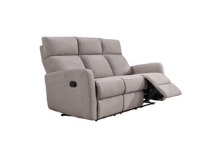 Grey - Manual Recliner Triple Sofa - 42293