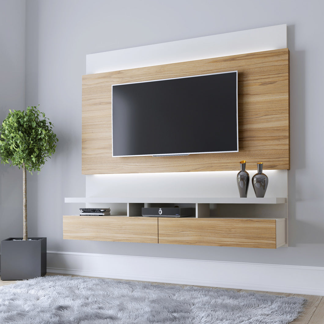 Off white/Cinamon finish - TV Unit Lofty 1.8 - 44993