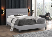 Load image into Gallery viewer, Grey fabric- Seneca Queen Size Bed - 43922